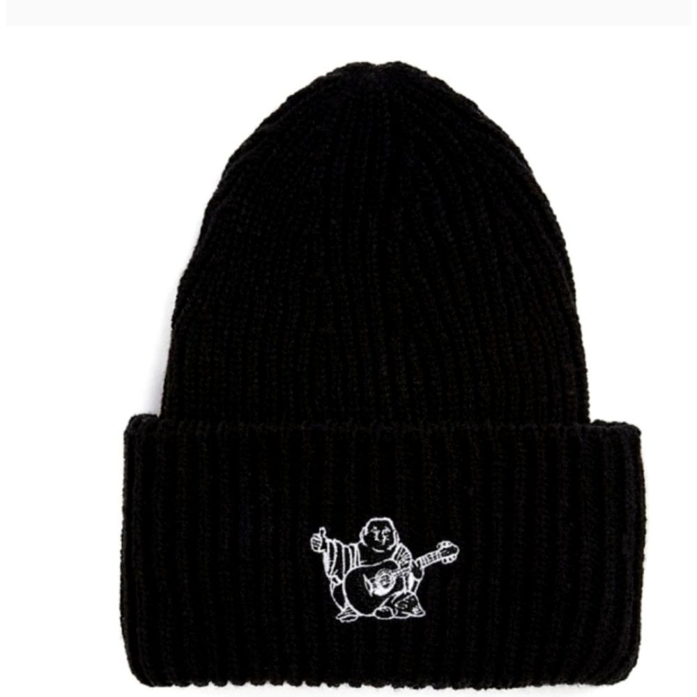 True Religion Buddha Logo Flip Beanie‎ - Picture 3 of 5